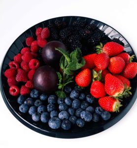 berry plates for parties
