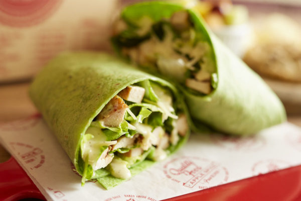 chicken caesar wrap