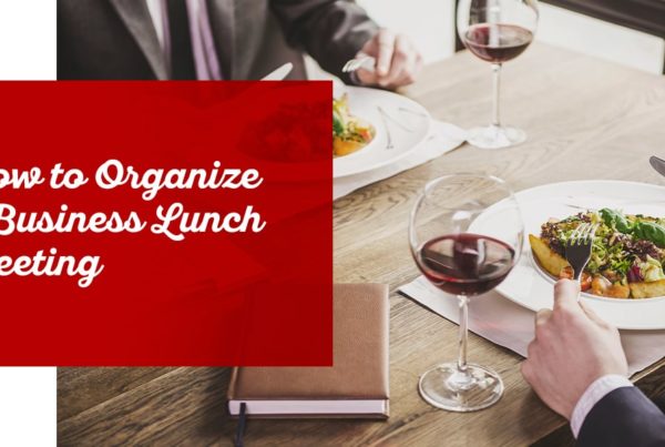 how to organize a business lunch meeting