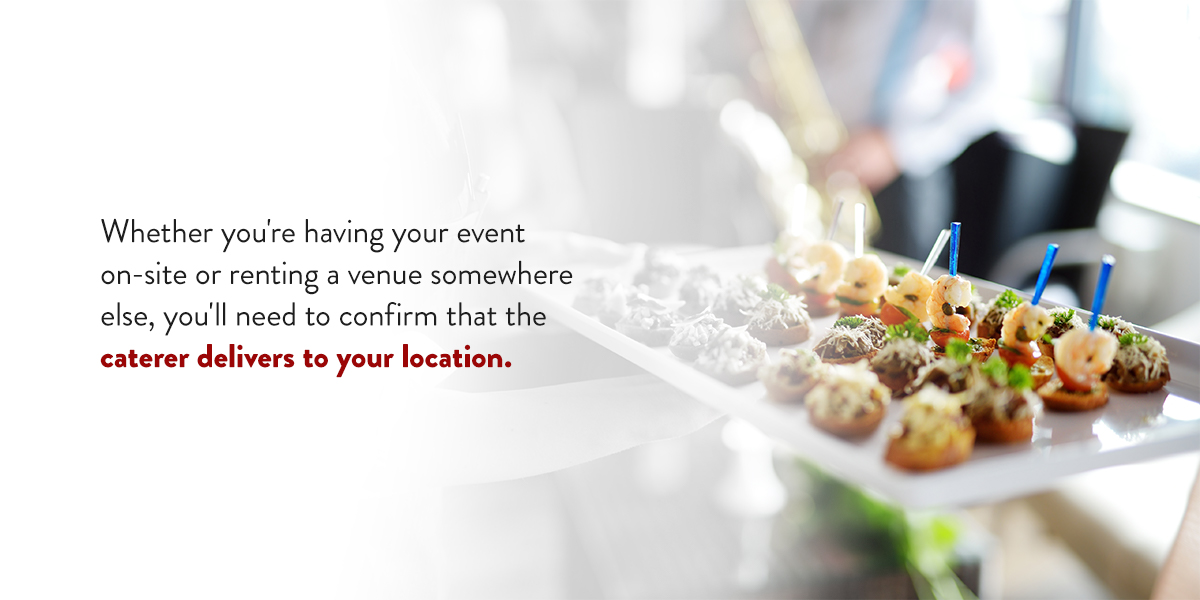 how to plan a corporate catering event